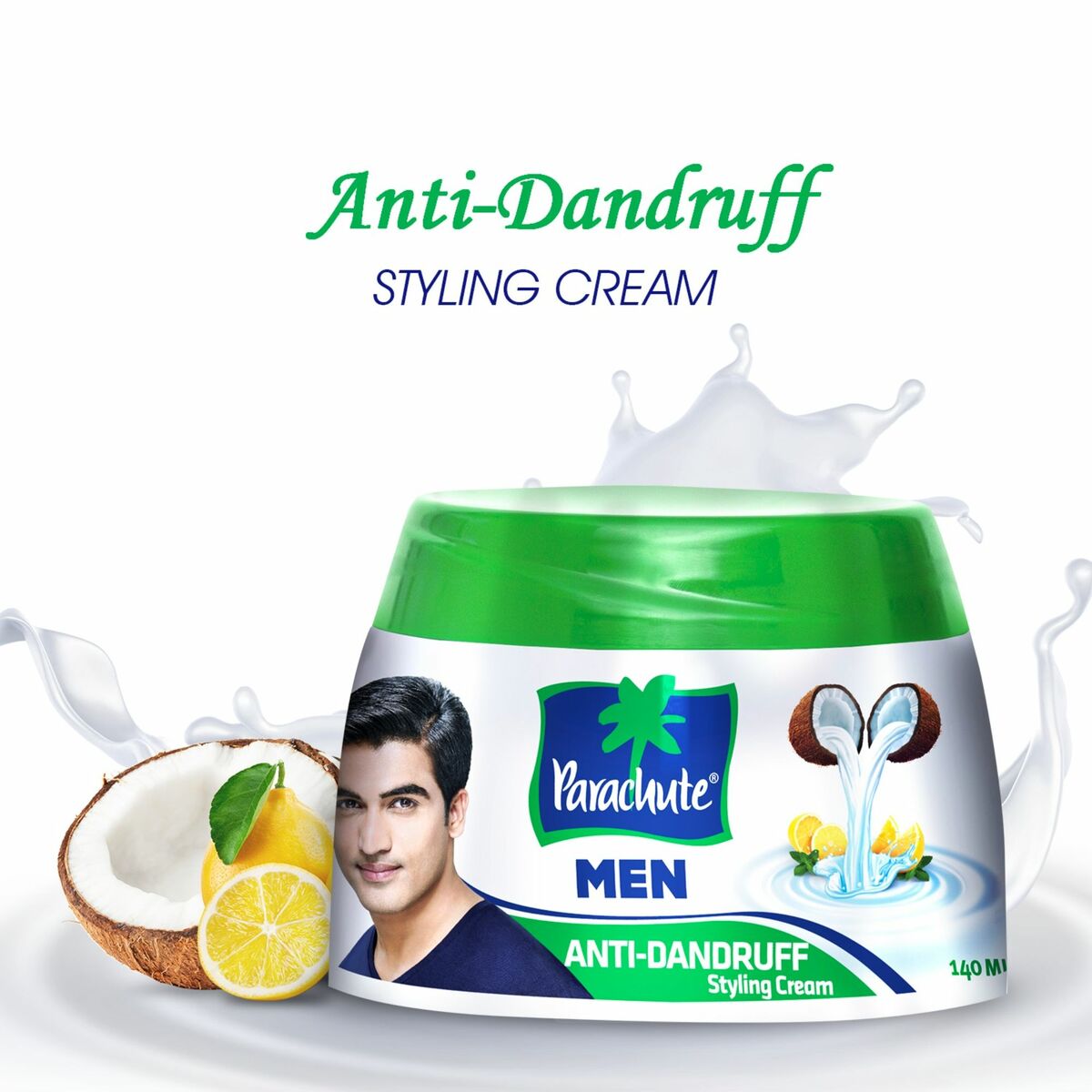 Parachute Anti Dandruff Styling Cream for Men 140 ml