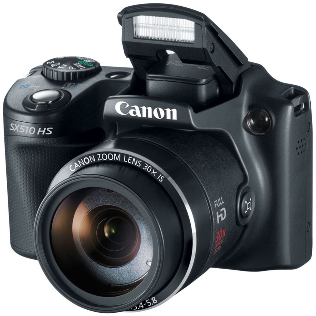 Canon PowerShot Digital Camera SX510HS 12MP Black