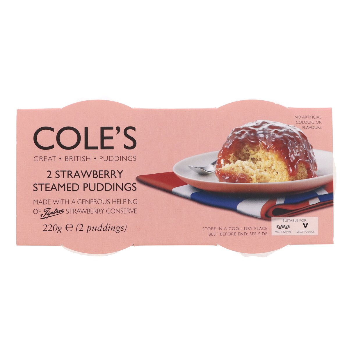 Cole's Strawberry Steamed Pudding 2 x 110 g