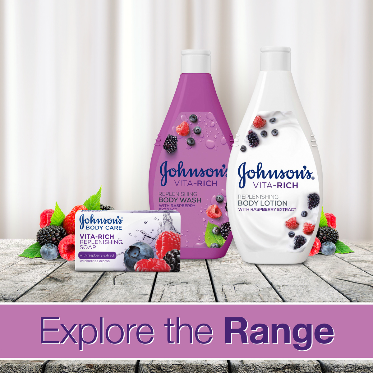 Johnson's Body Wash Vita-Rich Replenishing 400 ml