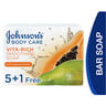 Johnson's Body Soap Vita-Rich Smoothing 6 x 125g