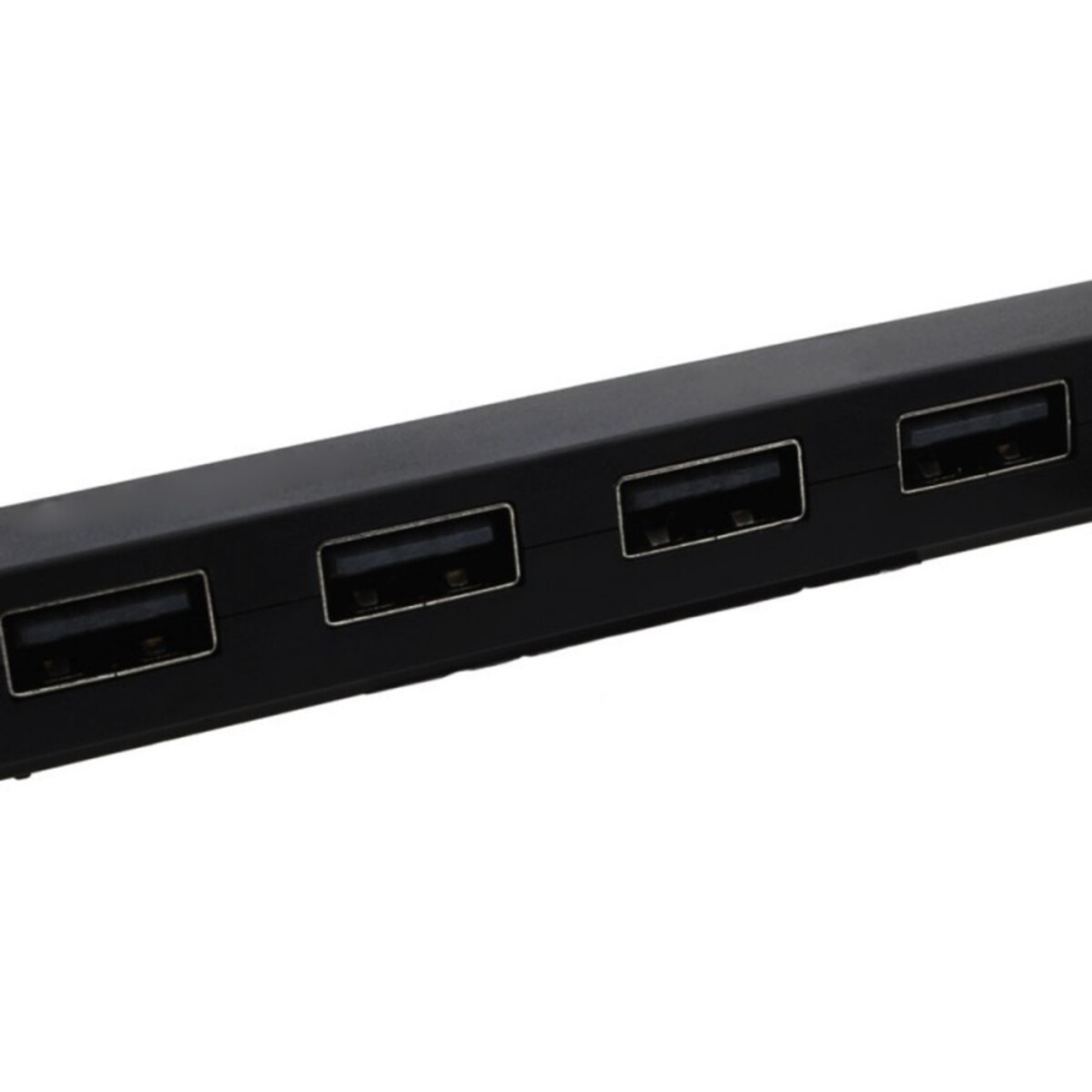 Trands High Speed 4 Port USB 2.0 Metal Design Hub Black 95 Millimetre HB12