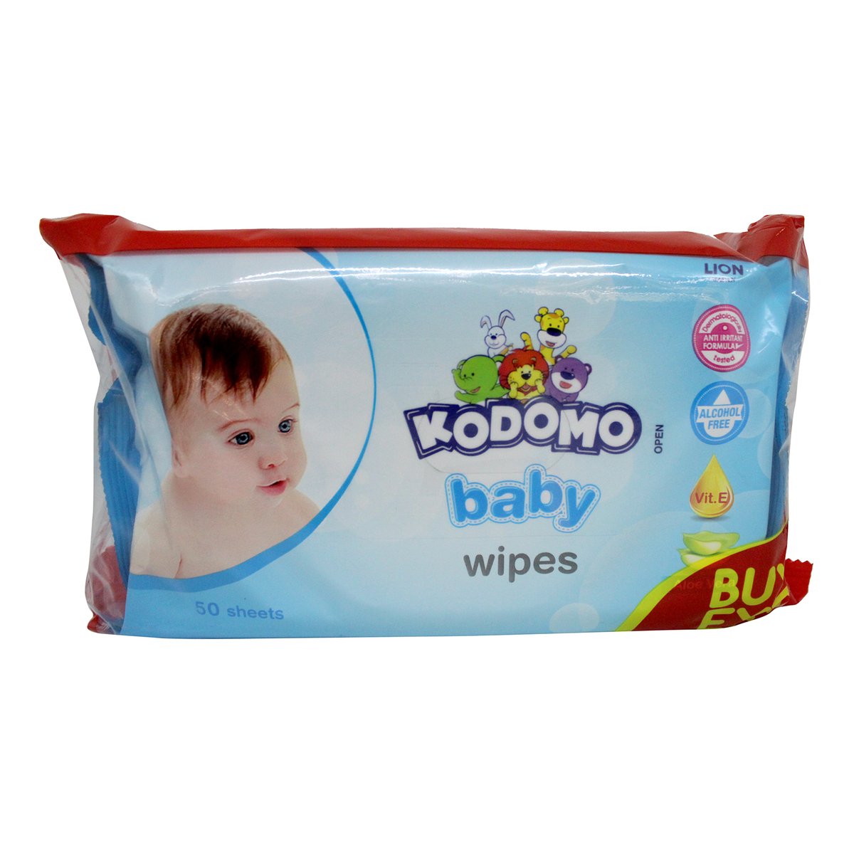 Kodomo Baby Wipes Blue 50s
