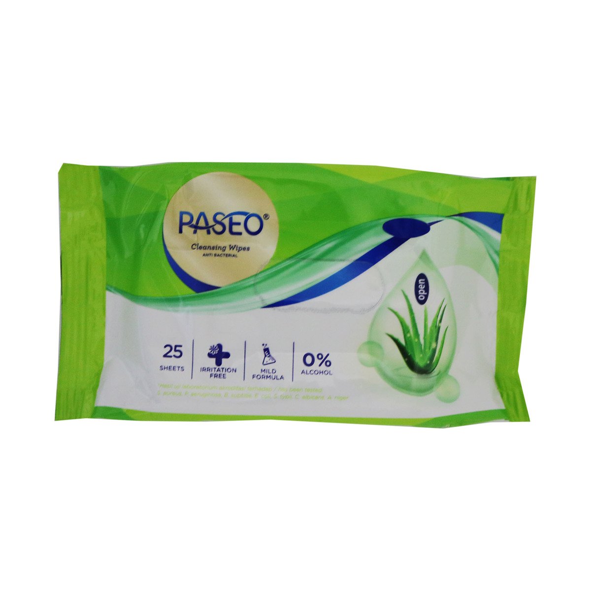 Paseo Cleansing Wipes Anti Bacterial B1G1 25s