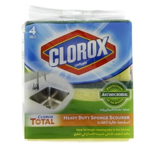 Clorox Heavy Duty Sponge Scourer 4pcs