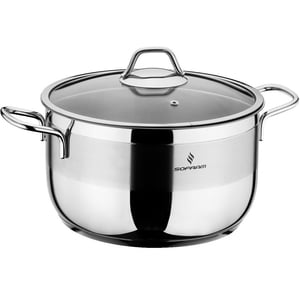 Sofram Stainless Steel Cooking Pot With Lid 24cm