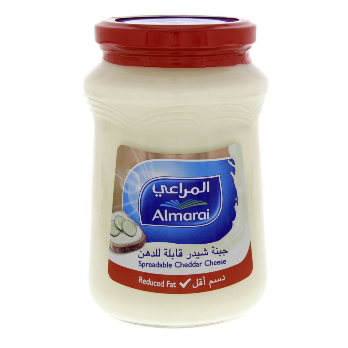 اشتري قم بشراء المراعي جبنة شيدر قابلة للدهن قليلة الدسم 500 جم Online at Best Price من الموقع - من لولو هايبر ماركت Jar Cheese في السعودية