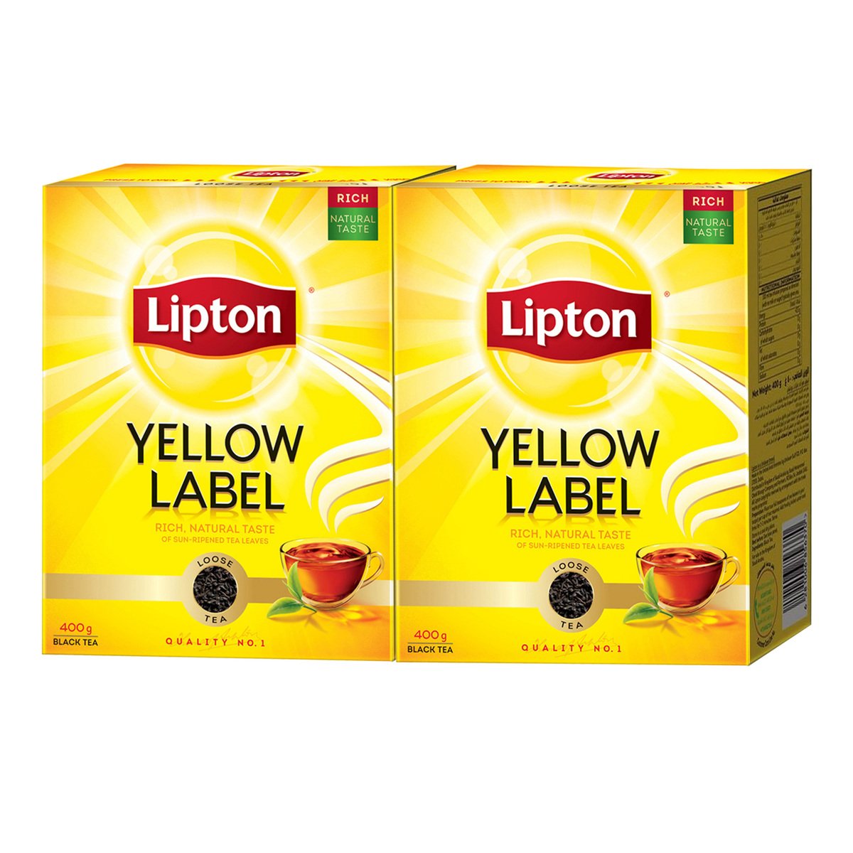 Buy Lipton Yellow Label Tea Dust Value Pack 2 x 400 g Online at Best Price | Black Tea | Lulu Kuwait in Kuwait