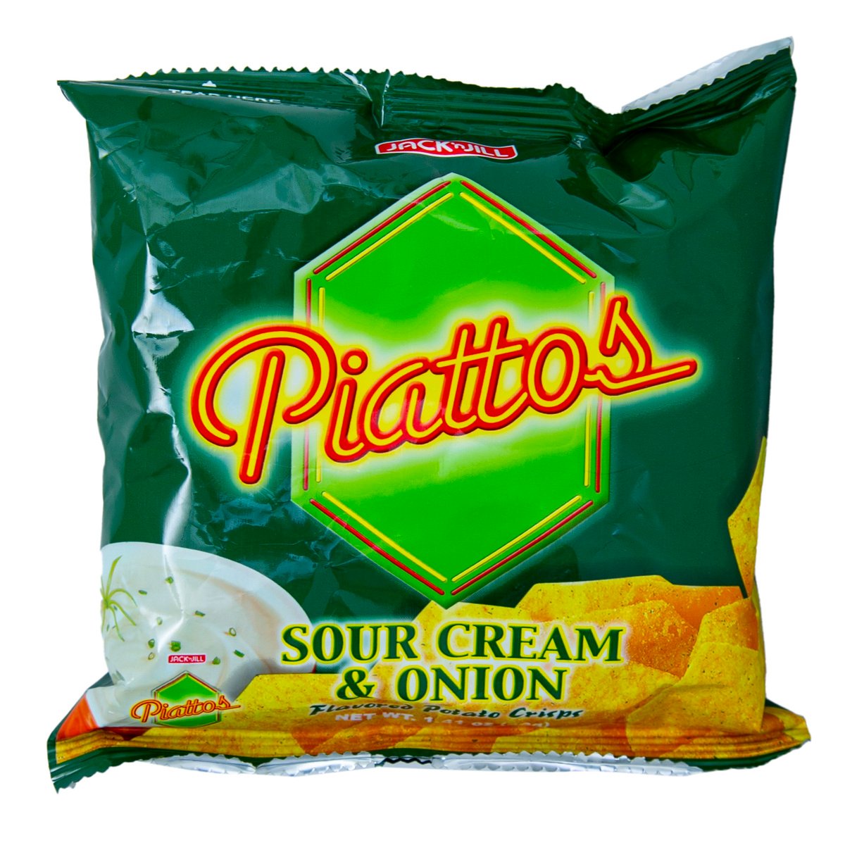Jack N Jill Piattos Sour Cream And Onion Flavoured Potato Crisps 40 g