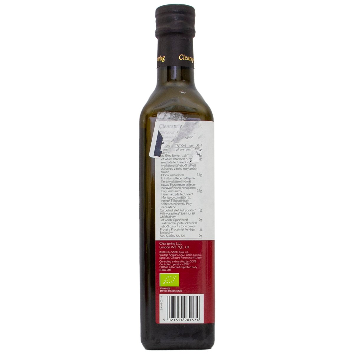Clearspring Organic Sesame Oil 500 ml