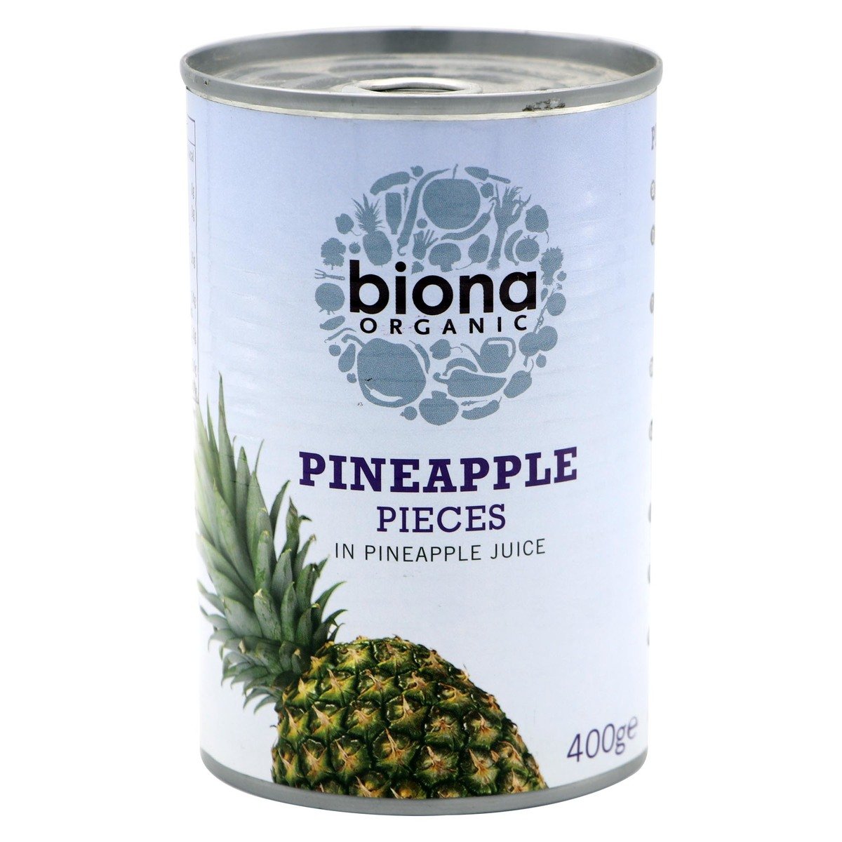 Biona Organic Pineapple Pieces In Pineapple Juice 400g