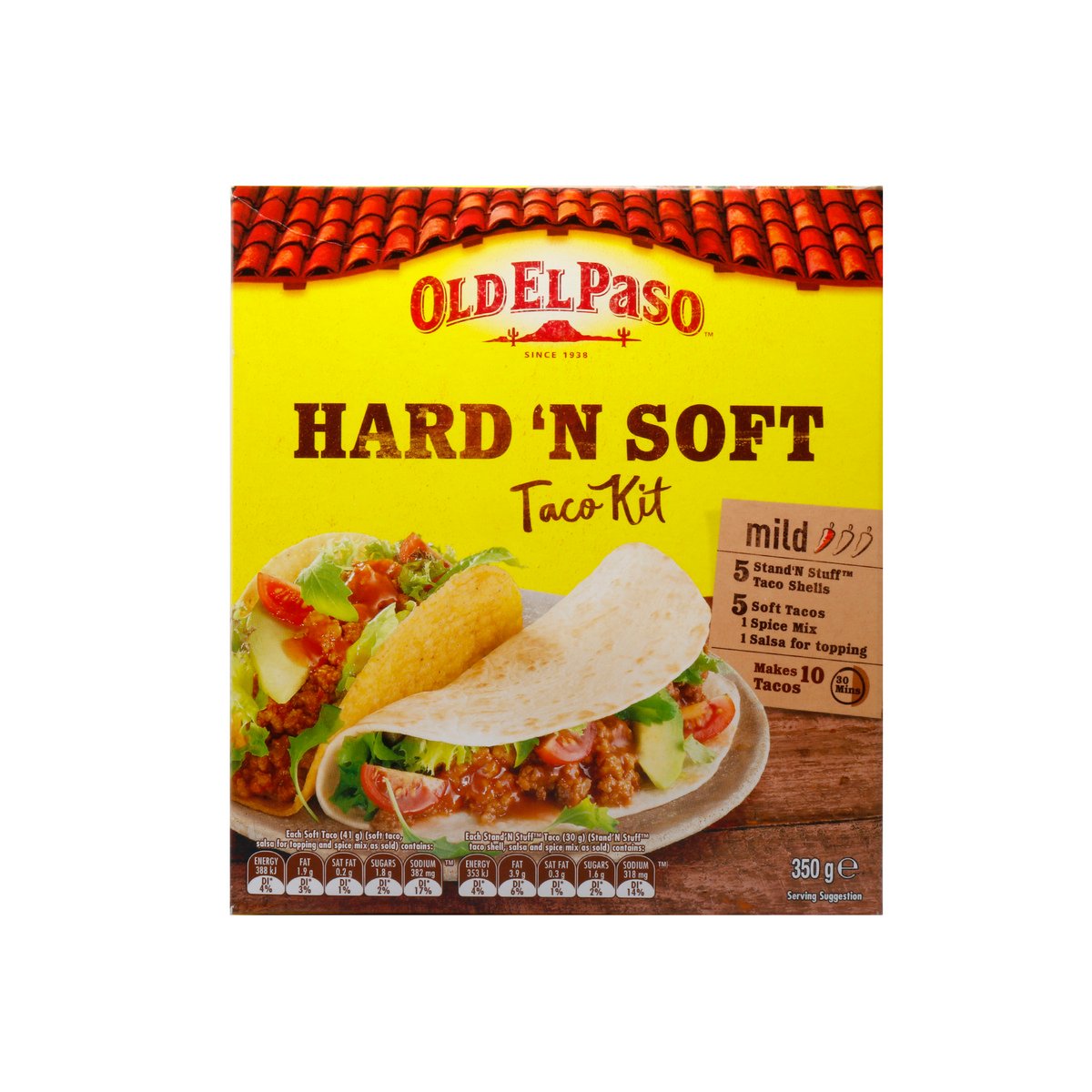 Old El Paso Hard 'N Soft Taco Kit 350 g