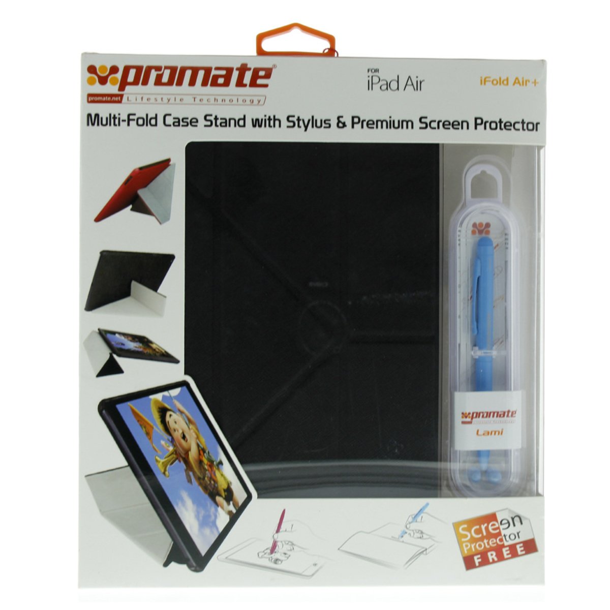 Promate iPad Air Multi Fold Case iFoldAir+