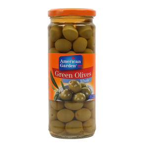 American Garden Whole Green Olives 450g