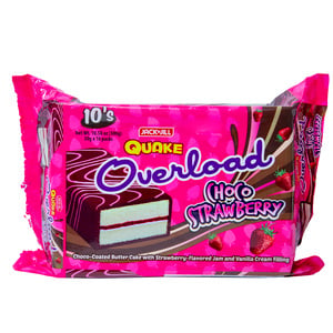 Jack N Jill Quake Overload Choco Strawberry 10 x 30g