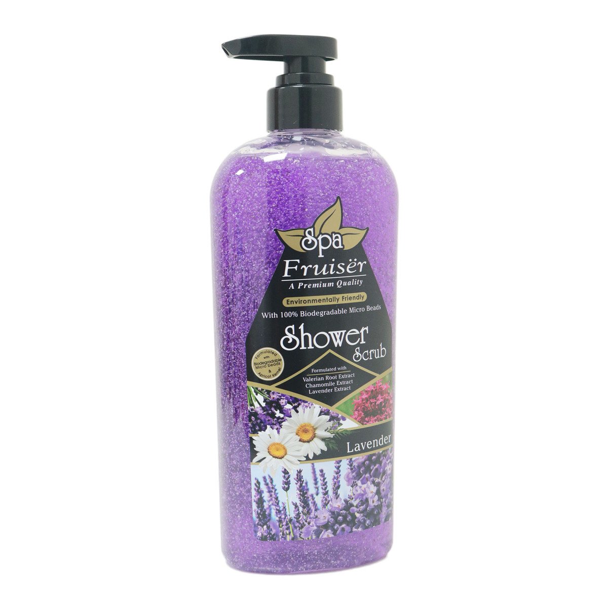 Fruiser Spa Shower Scrub Lavender 730ml