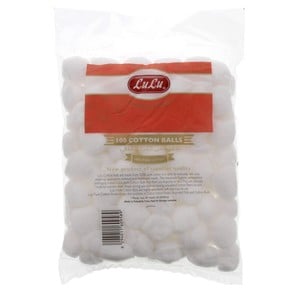 LuLu White Cotton Balls 100pcs