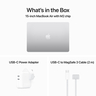 Apple MacBook Air M2 Chip, 15-inches, EN-AR Keyboard, 8 GB RAM, 512 GB Storage, Silver, MQKT3AB/A