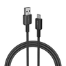 Anker 322 USB-A to USB-C Braided Cable, 6ft/1.8 m, Black, A81H6H11