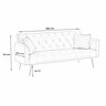 Crown Jewel, Pink 3-Seater Velvet Fabric Sofa, with Rose Gold Finish Metal Legs,solid woodframe, comfy for living Room, Bedroom