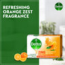 Dettol Zing Antibacterial Bar Soap 10X Better Odour Protection Value Pack 4 x 120 g