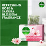 Dettol Skincare Anti-Bacterial Bathing Soap Bar Rose & Sakura Blossom Fragrance 4 x 120 g