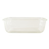 Lock & Lock Rectangular Glass Container with Lid, 1.35 L, Clear, LLG448