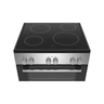 Bosch Ceramic Electric Cooking Range, 4 Burner, 60 x 60, Stainless Steel, HKL060070M