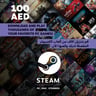 Steam Wallet Digital Gift Card, 100 AED
