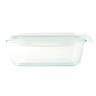 Lock & Lock Rectangular Glass Container with Lid, 730 ml, Clear, LLG430