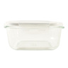 Lock & Lock Square Glass Container with Lid, 930 ml, Clear, LLG226