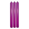 Maple Leaf Scented Taper Candle Set 3pcs Purple Mixed Berries