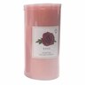 Maple Leaf Scented Pillar Candle 7.5x15cm Pink Rose