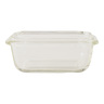 Lock & Lock Rectangular Glass Container with Lid, 160 ml, Clear, LLG413