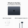 Apple MacBook Air M2 Chip, 15-inches, 8 GB RAM, 256 GB Storage, Midnight, MQKW3ZS/A