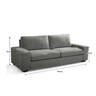 Swanky Serenity Light Grey, 2-Seater Detachable Cover Fabric Sofa, Wide Armset, Spacious and Comfortable for living, Bedroom, Apartment