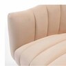 Tuxedo, Beige  2-Seater Velvet Fabric Sofa, Soft and Skin Friendly, Fade Resistant foot pad, Barrel back design perfect choice for Living Room, Homeoffice