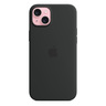 Apple iPhone 15 Plus Silicone Case with MagSafe, Black, MT103ZM/A