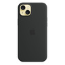 Apple iPhone 15 Plus Silicone Case with MagSafe, Black, MT103ZM/A