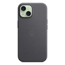 Apple iPhone 15 FineWoven Case with MagSafe, Black, MT393ZM/A