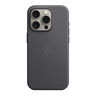 Apple iPhone 15 Pro FineWoven Case with MagSafe, Black, MT4H3ZM/A