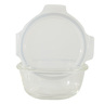 Lock & Lock Round Glass Container with Lid, 400 ml, Clear, LLG822