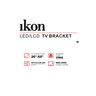 Ikon Swivel LCD/LED TV Bracket, 26 to 55 inches, Black, IKTS500