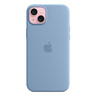 Apple iPhone 15 Plus Silicone Case with MagSafe, Winter Blue, MT193ZM/A