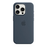 Apple iPhone 15 Pro Silicone Case with MagSafe, Storm Blue, MT1D3ZM/A