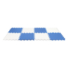 Sunta Puzzle Mat, 8 pcs, Blue/White, 1010G/8-BLU/WHT