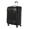 American Tourister Fornax Spinner Soft Trolley  with TSA Combination Lock, 55  cm, Jet Black