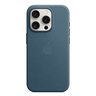 Apple iPhone 15 Pro FineWoven Case with MagSafe, Pacific Blue, MT4Q3ZM/A