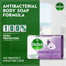 Dettol Sensitive Anti-Bacterial Bathing Soap Bar Lavender & White Musk Fragrance Value Pack 4 x 120 g