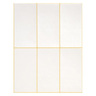 أفيري ملصقات دائمة متعددة الوظائف للاستخدام العام 39 × 76 ملم ، 192 ملصق / 32 صفحة ، أبيض ، 3329